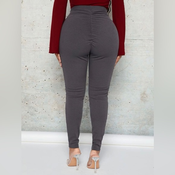 NWT Ruched Rib Knit Leggings - Picture 5 of 5